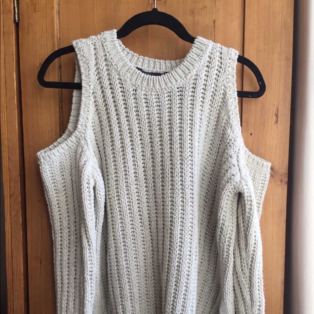 Bcbg cold shoulder sweater